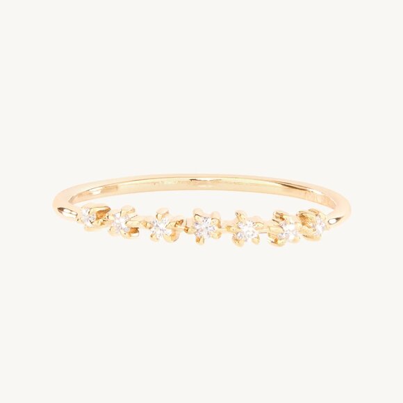 Slice of Moon Diamond Ring - Picture 1 of 3